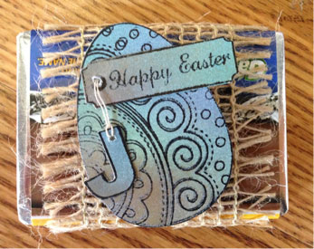 Handmade Scrapbook Style Easter Card Finished