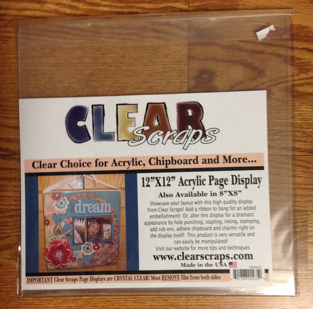 Clear Scraps 12x12 Chipboard