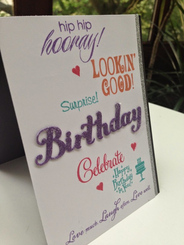 Bulk Birthday Cards with Cricut Artiste and Multi Colour Stamping 
