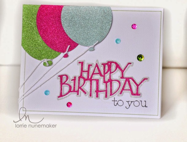 Birthday Card with Cricut Explore using the Pen Tool