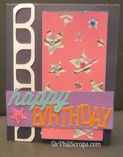 Cricut Artbooking Happy Birthday Card